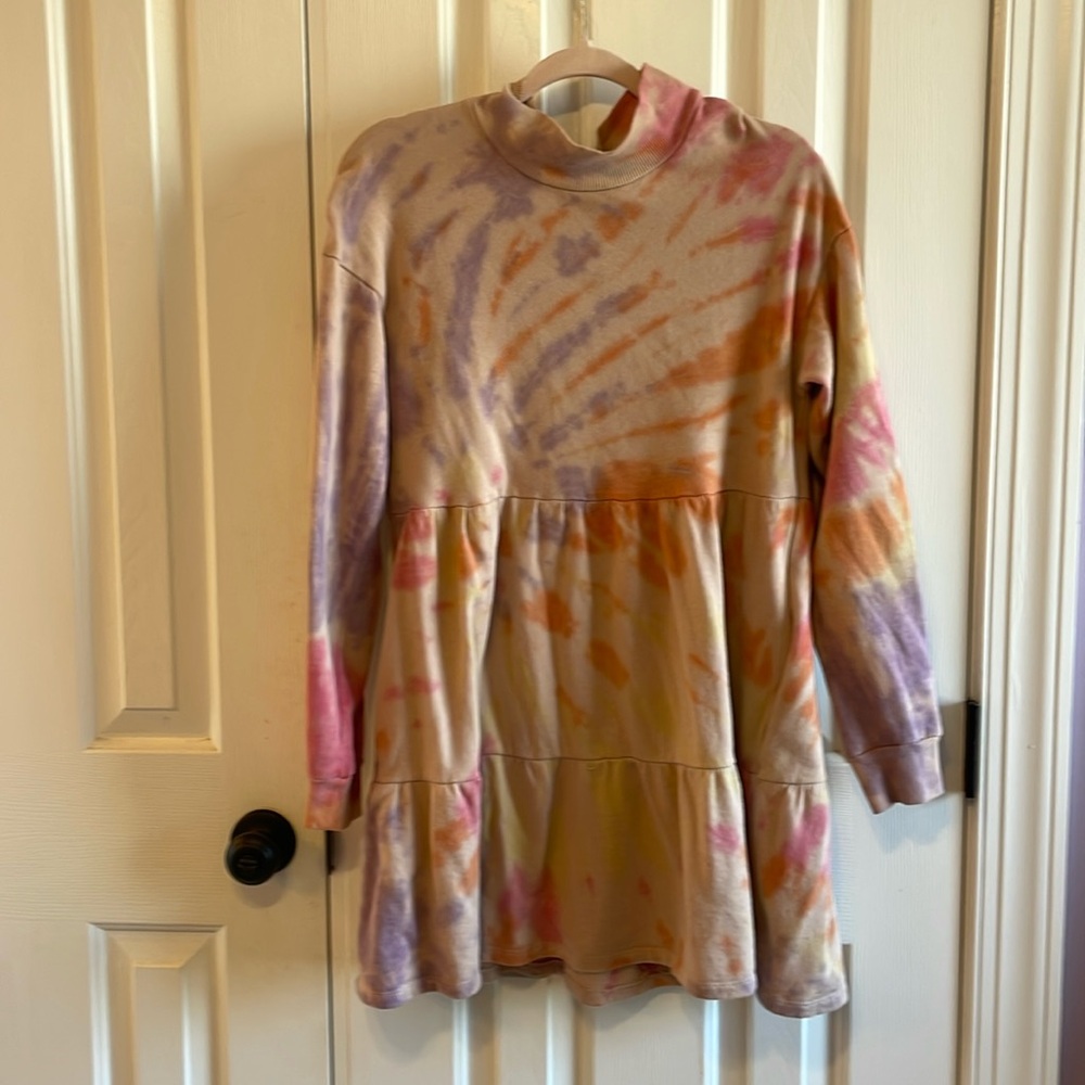 Wild Fable Dress, Tie Dye, Size XS, Sweatshirt Material With Pockets